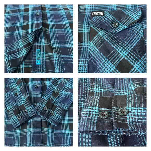 Dixxon Flannel The Conrad Plaid Button Down Long Sleeve Shirt Women Size M - Picture 3 of 10